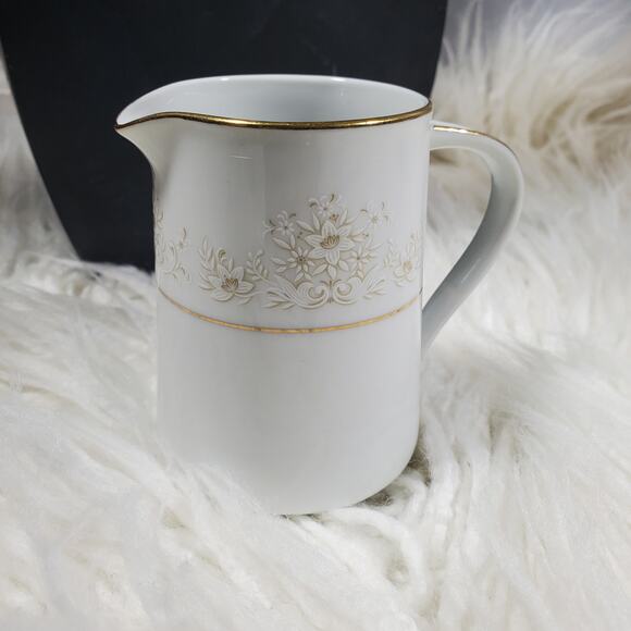 Noritake Contemporary Fine China Dearest 2034 Gold Trim Creamer Cup - Picture 1 of 8